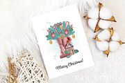 Christmas Wreaths Xmas Tree Clipart, an Illustration by PawGraphic (Thumbnail 8 of 10)