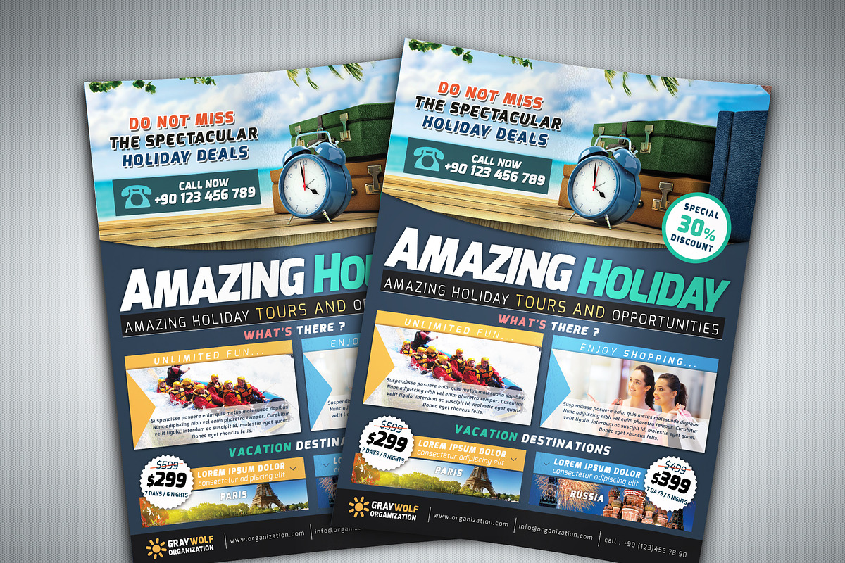 Travel & Tour Trifold Brochure and F, a Brochure Template by fatihakdemir (Photo 3 of 5)