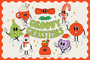 Groovy Christmas | Cliparts