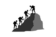 Team Hiking Silhouette Bundle, an Object Graphic by Gfx_Store (Thumbnail 9 of 15)