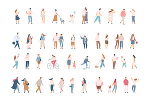 Vector flat people silhouette 2