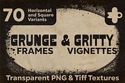 Grunge Frames & Gritty Vignettes, a Texture Graphic by PeeperDesignStudio (Thumbnail 1 of 12)