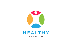 healthcare modern colorful logo, a Branding & Logo Template by devastd