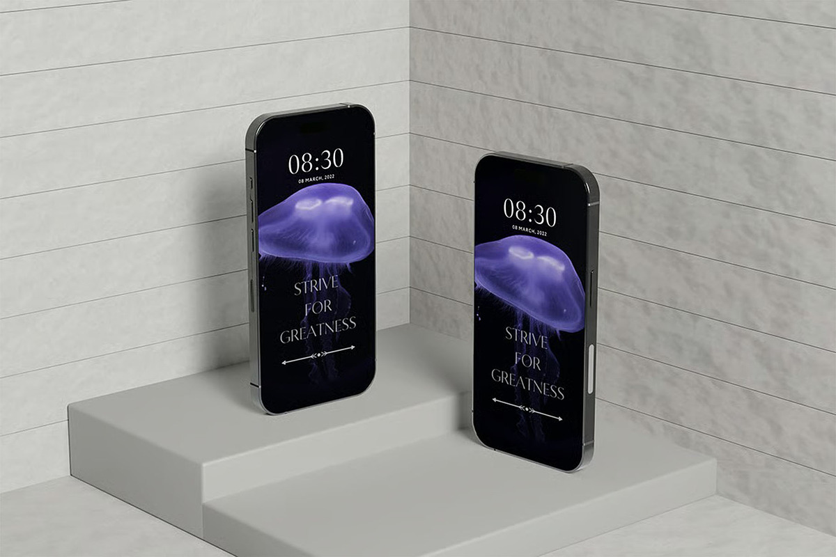 iPhone 15 Pro Mockup, an iPhone Mockup by zpackcreative (Photo 5 of 5)