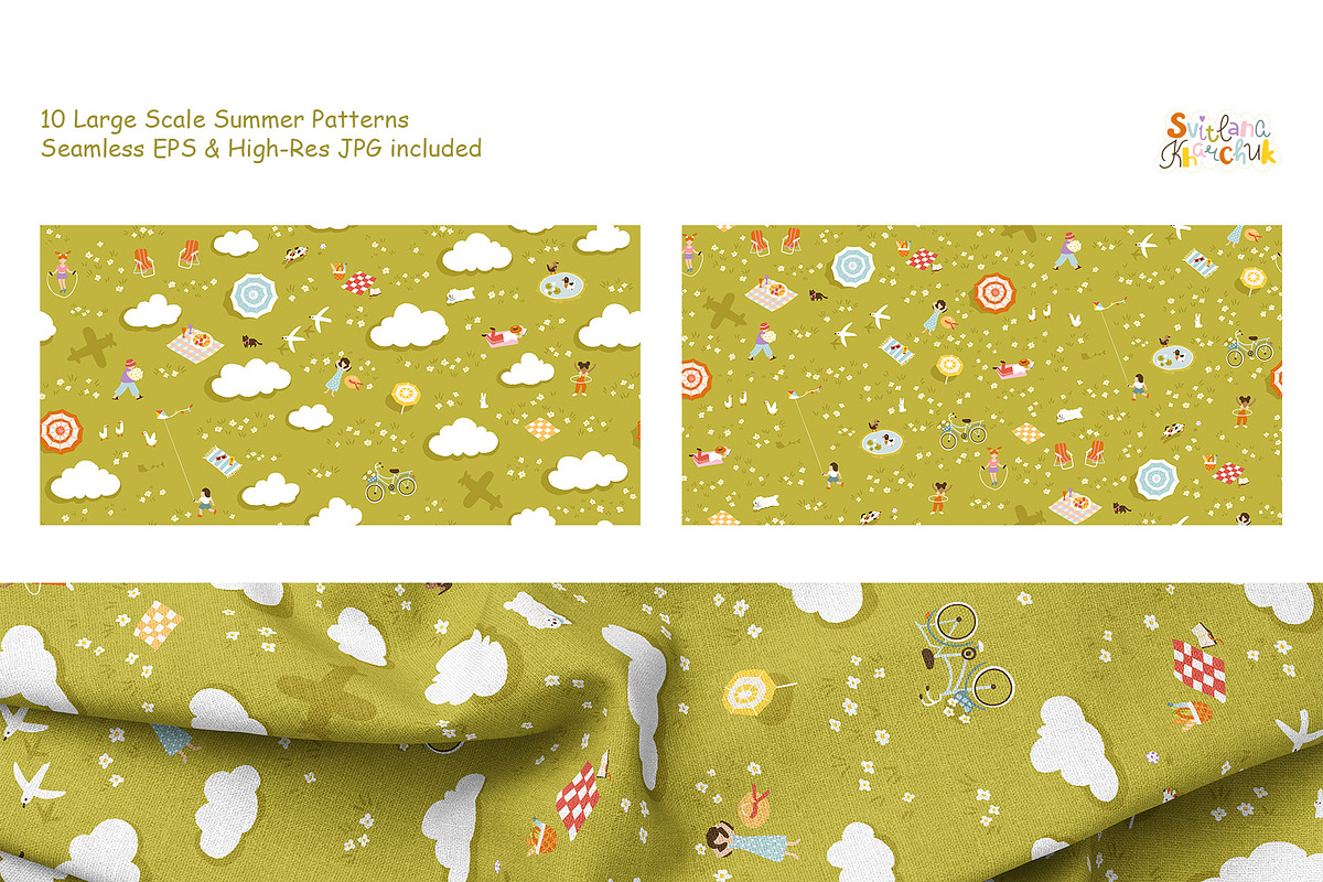 Summer Meadow Flatlay Lifestyle Set, a Pattern Graphic by Svitlana Kharchuk (Photo 3 of 16)