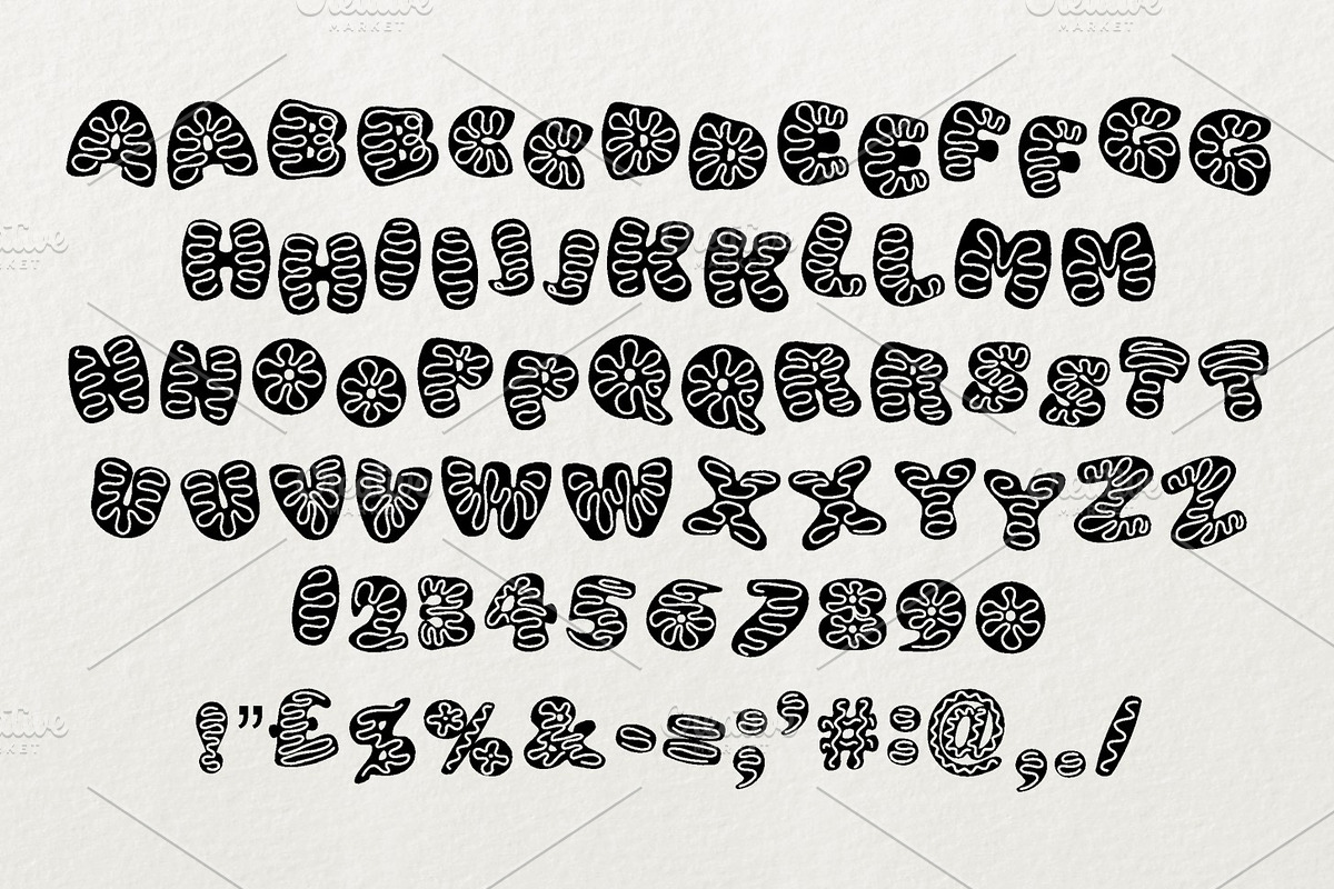 Icing cookies Font preview 2