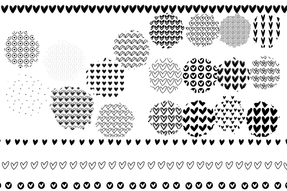 Hearts Galore | 57 Hand Drawn Hearts preview 5