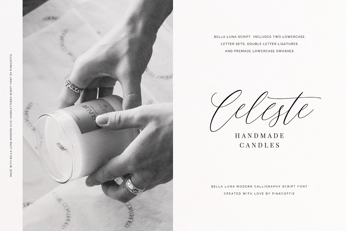 Bella Luna | Feminine Script Font, a Script Font by Pink Coffie (Photo 9 of 30)