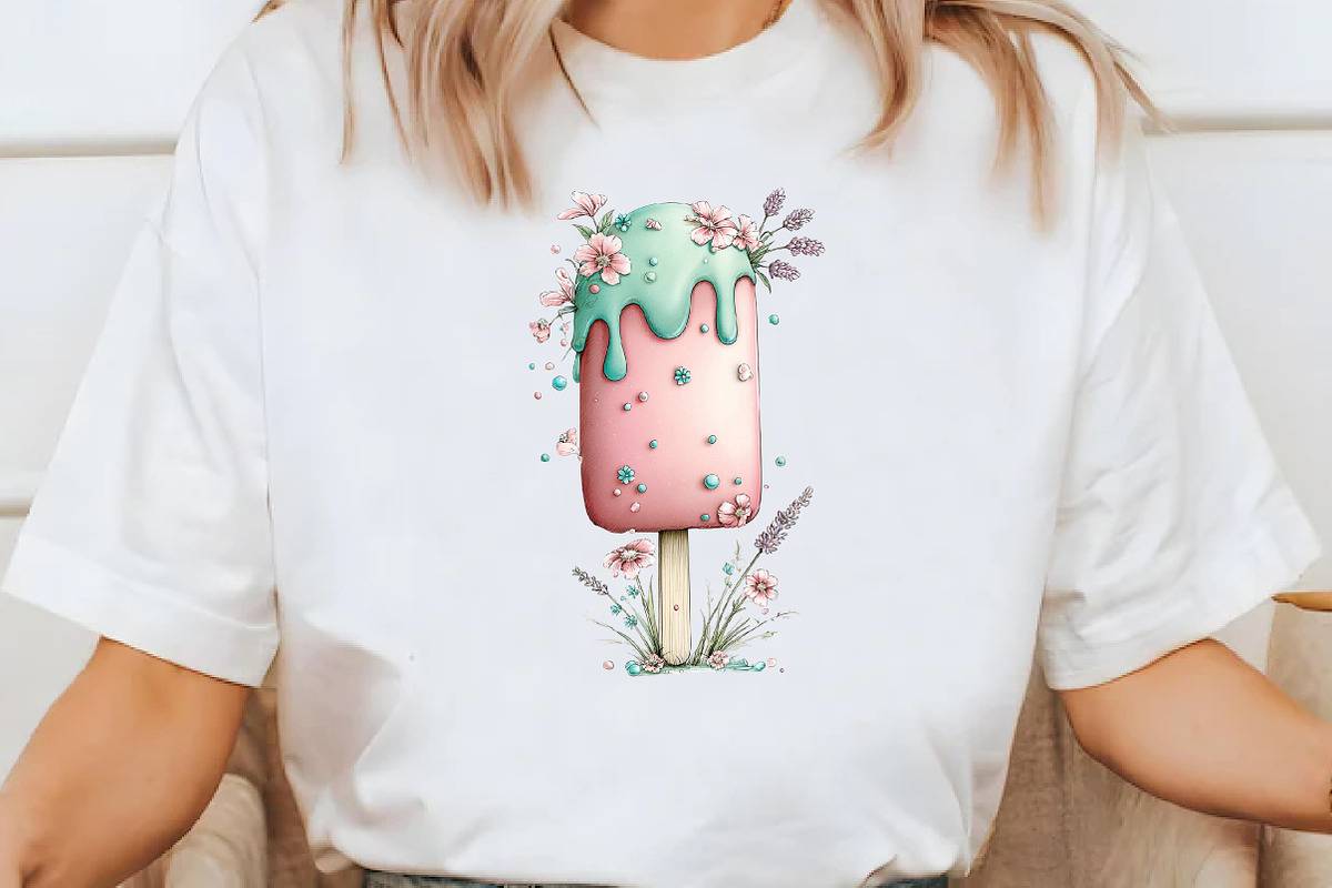 Whimsical Cold Summer Beach Ice Pop, an Illustration by Designworld (Photo 6 of 7)