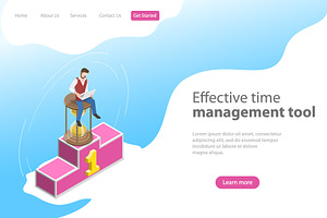 Landing Page For Time Management