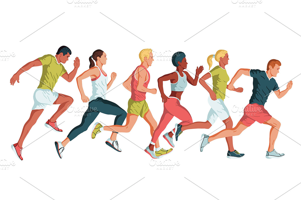Sports vector illustrations set, a Person Illustration by LisaKolbasa (Photo 11 of 19)