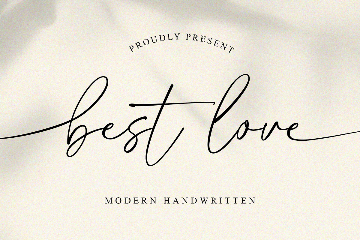 Best Love - A Romantic Font, a Script Font by MJB Letters (Photo 1 of 12)