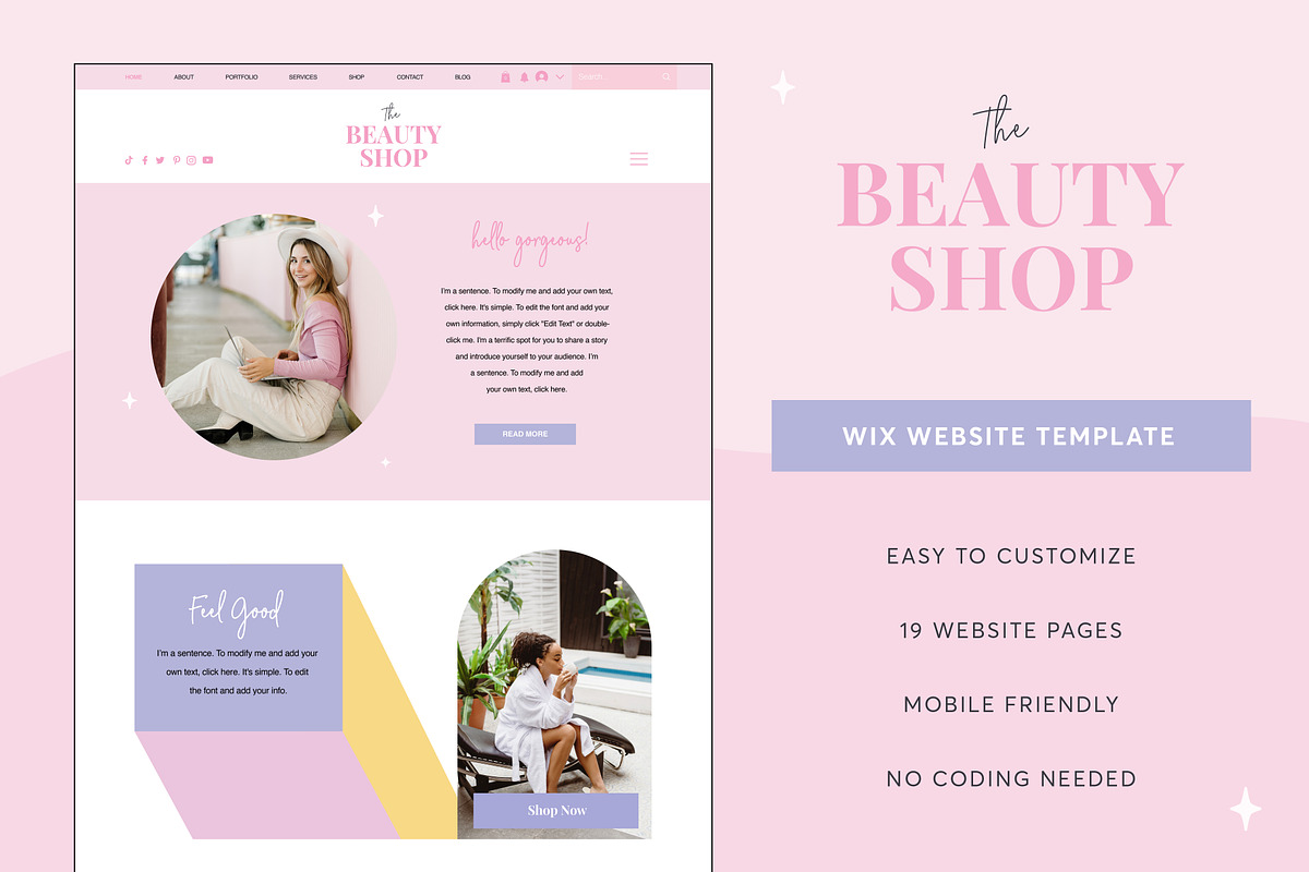 Wix Store Template, a Wix Template by Studio Luxe Creative (Photo 7 of 12)