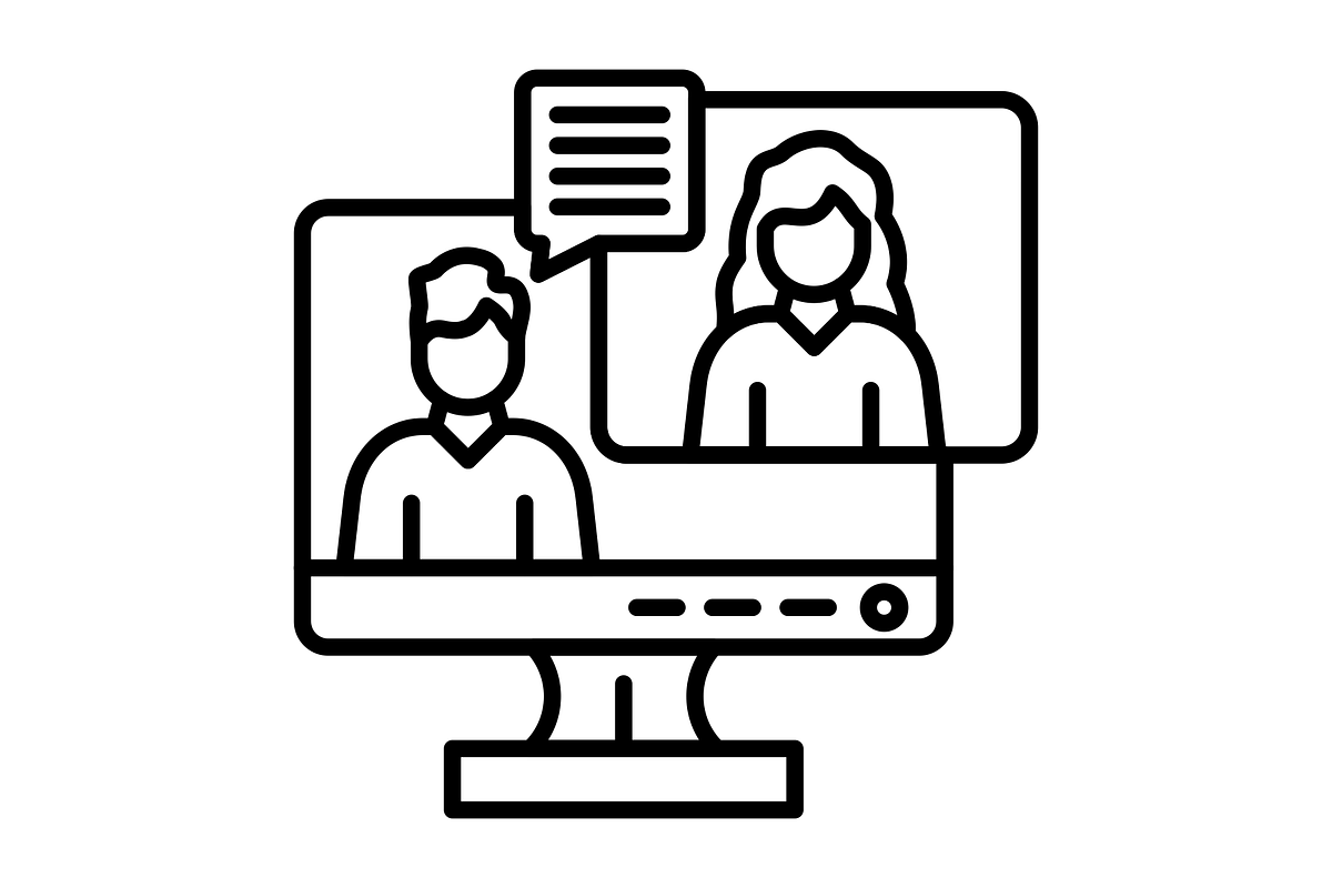 Video Call Line Icon, an Outline Icon by Pexelpy (Photo 2 of 2)