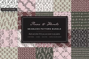 Roses & Florals Seamless Patterns