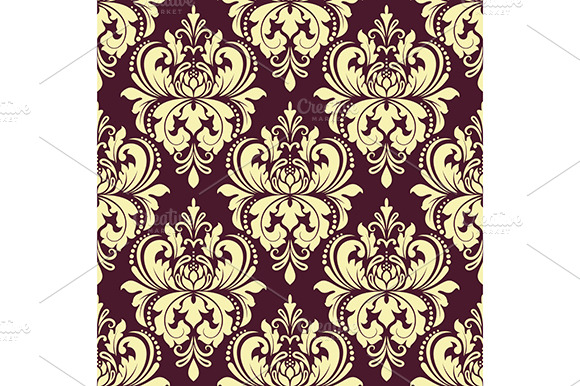 Purple And Yellow Seamless Pattern