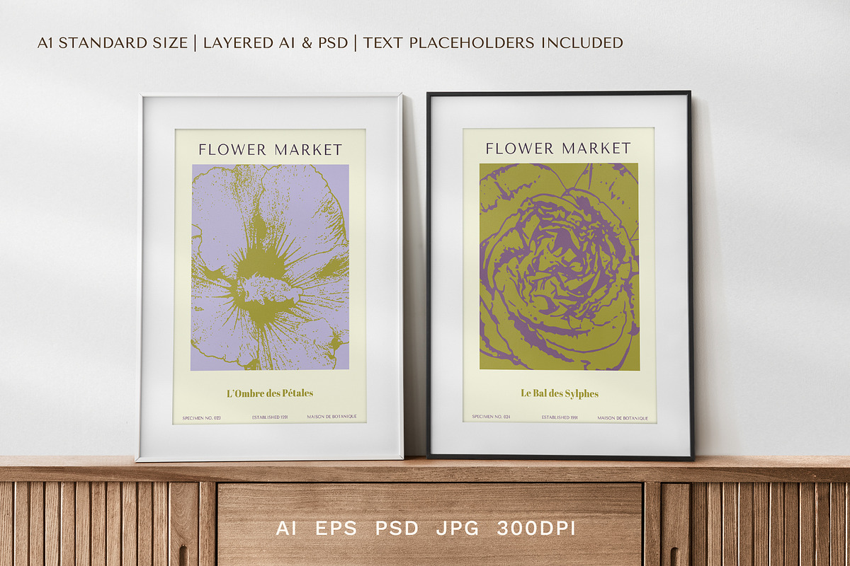 Flower Market: 23 Prints & Posters, a Poster Template by IuliiaSavko (Photo 5 of 12)