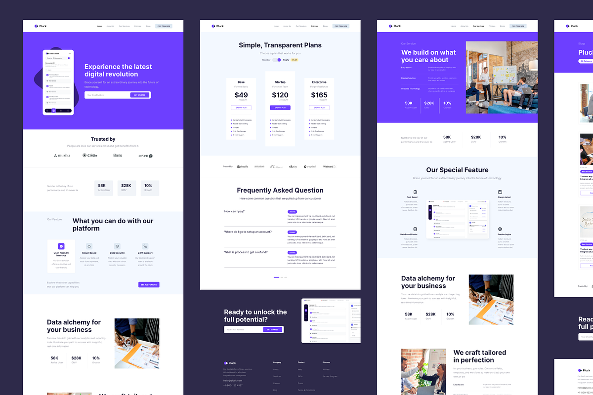 Saas Landing Page Kit Dekstop, a Landing Page Template by Design Beaker (Photo 4 of 4)