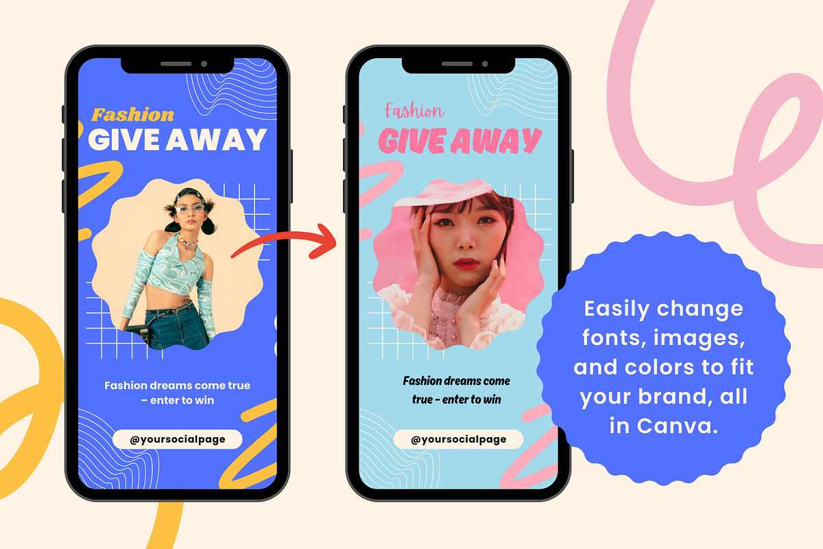 30 Bold Social Media Story Templates, a Templates & Theme by TemplateCastleStore (Photo 7 of 10)
