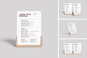 High Quality Table Tent Mockup, an Advertising Mockup by swsi-studio