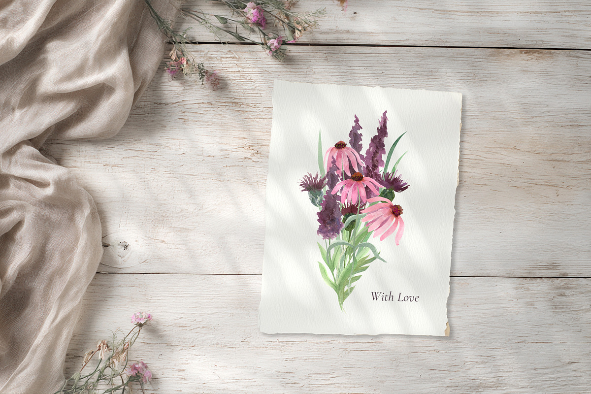 Wildflower Watercolor Collection, a Decorative Illustration by Anna Druzhkova (Photo 16 of 23)