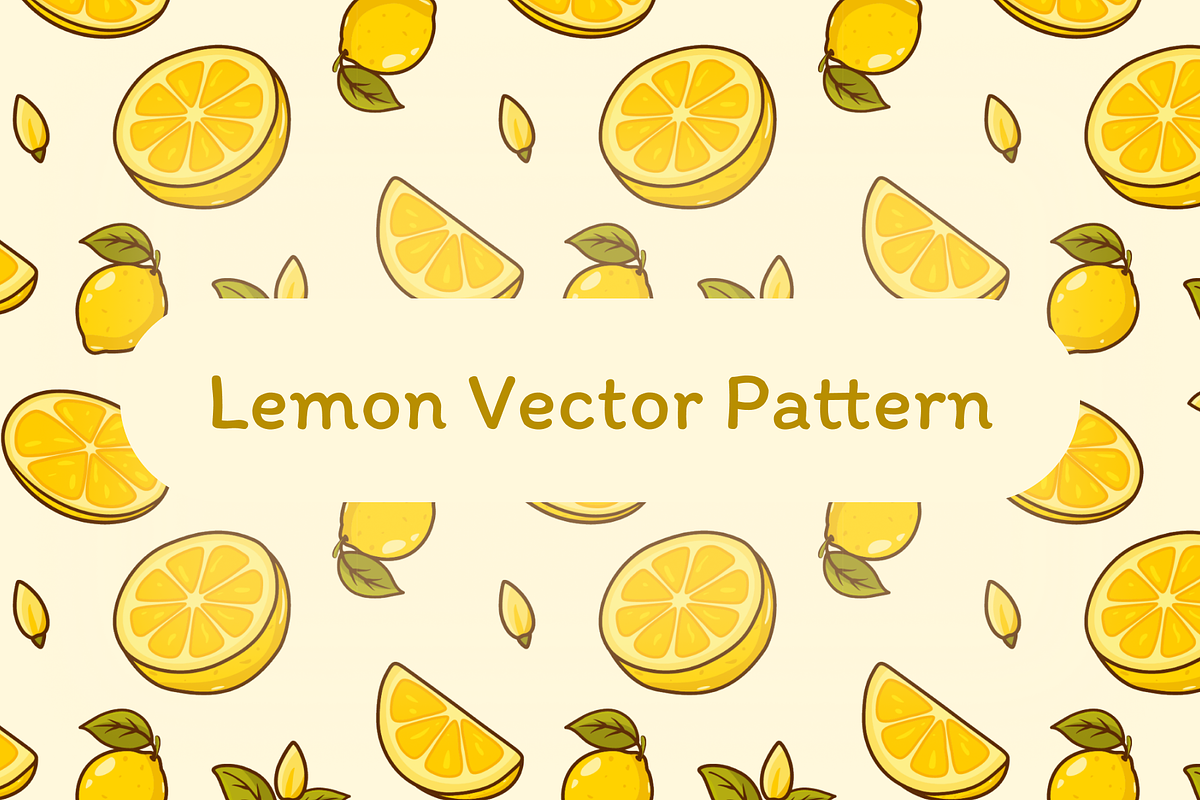 Lemon Seamless Pattern, a Pattern Graphic by Laimmilka (Photo 1 of 3)