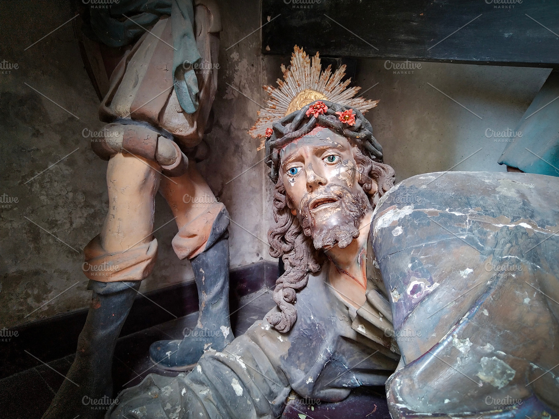 Detailed wooden statue of a jesuschrist, braga, portugal, an Arts & Entertainment Photo by DanFLCreativo
