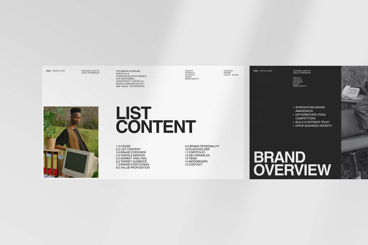 SOBA - Brand Strategy Template, a Presentation Template by Creatorism (Photo 2 of 8)