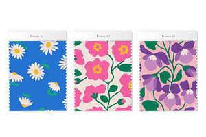 Prairie - Bright, Oversized Florals