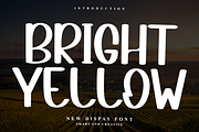 Bright Yellow, a Sans Serif Font by FreshTypeINK (Thumbnail 1 of 7)