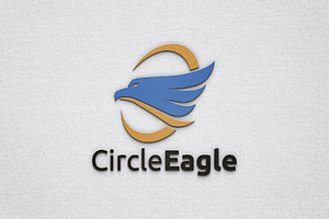 Circle Eagle Hawk Falcon Bird Logo, a Branding & Logo Template by jongcreative