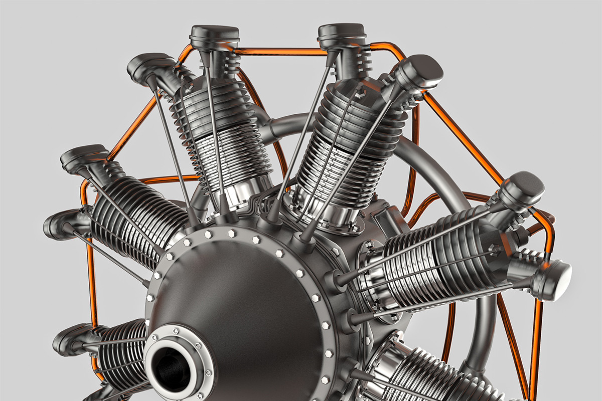 Animated Radial Engine, a Cars & Vehicle 3D Model by konstantin.ermolaev (Photo 1 of 16)