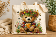 Cute Whimsical Forest Animals PNG, a Seasonal Illustration by CreationArt (Thumbnail 2 of 6)