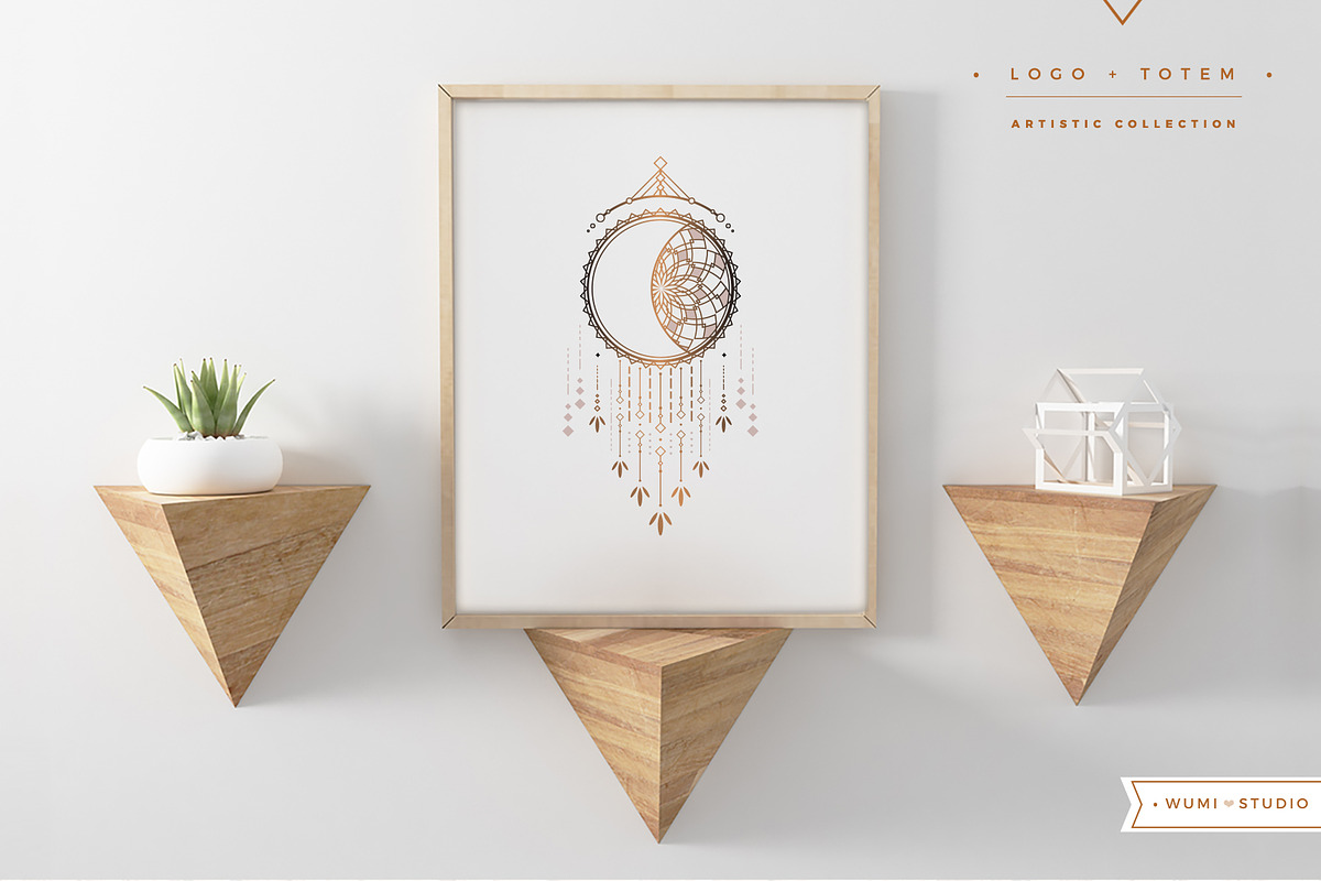 Sun & Moon - Logo & Totem, an Illustration by Wumi Studio (Photo 3 of 4)