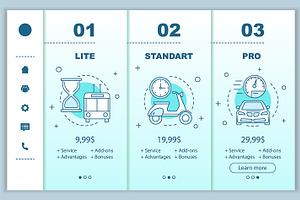 Subscription fees mobile app pages, an App Template by IMG Visuals
