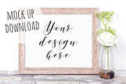 Rustic Frame Mockup Photo Bundle, a Print Template by Pixomize (Thumbnail 3 of 9)