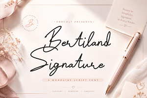 Bertiland Signature a Script Font