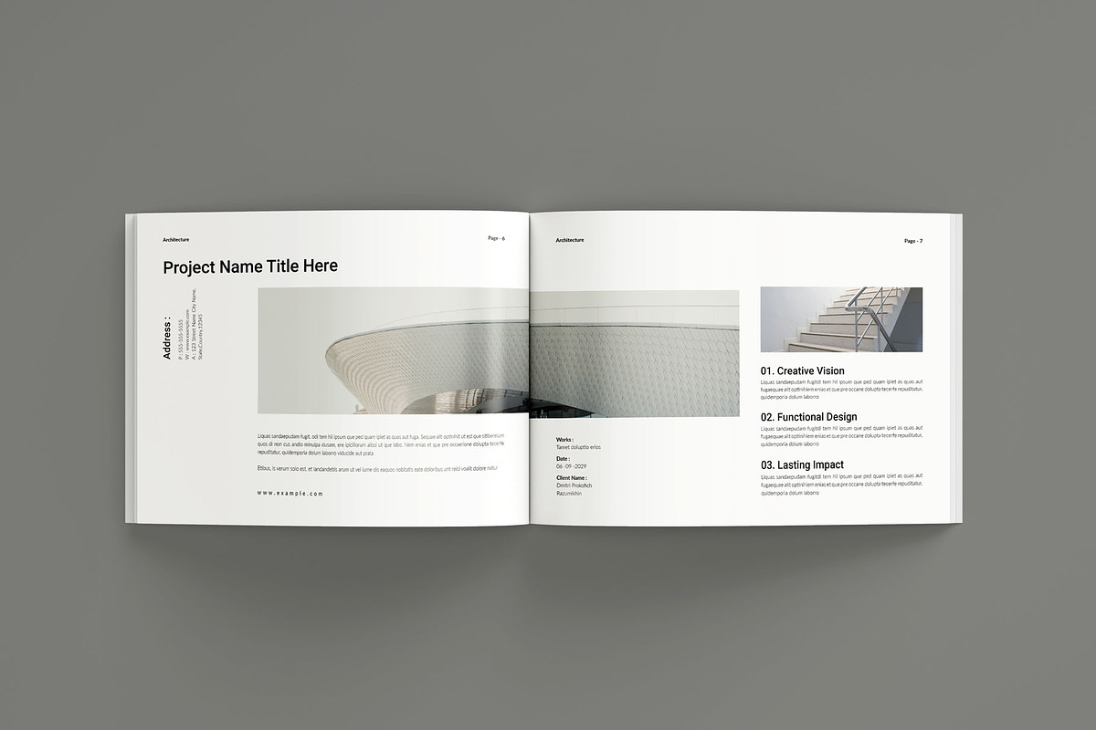 Architecture Landscape Template, a Brochure Template by Seeing-art (Photo 4 of 10)