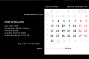 Calendar A3 for 2018 with cats., a Stationery Template by JS Shop (Thumbnail 3 of 4)