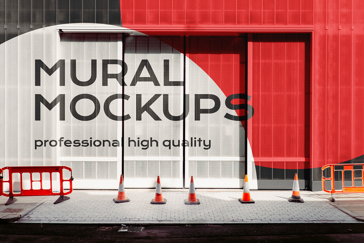 Street mural mockup bundle outdoor, an Advertising Mockup by FoundImages (Photo 24 of 42)