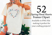 Spring Floral Hearts Frames Clipart, an Illustration by Designworld (Thumbnail 2 of 7)