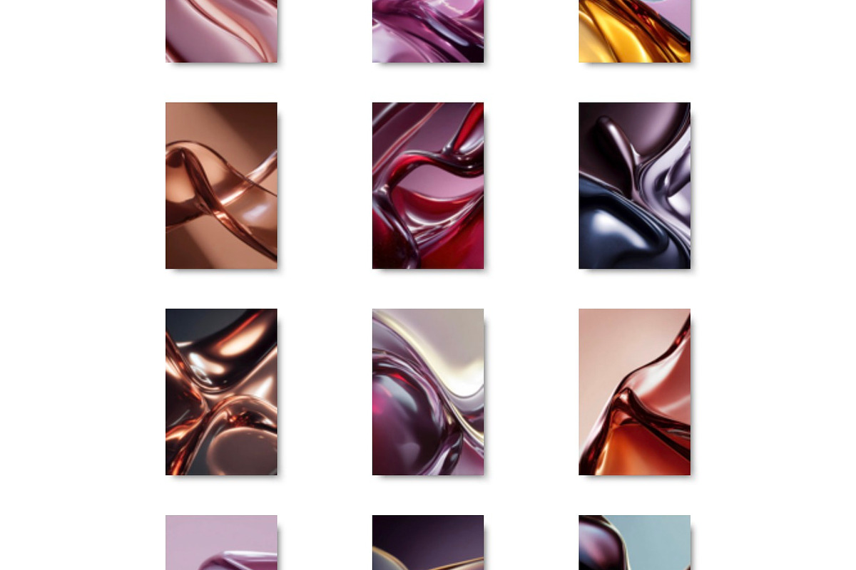 Glossy Fluid Flow - 90 Images Bundle, a Background Photo by Studio ANNA (Photo 4 of 10)