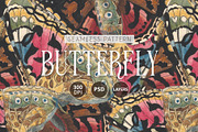 Seamless Butterfly Wings Pattern, a Pattern Graphic by texvogue (Thumbnail 1 of 3)