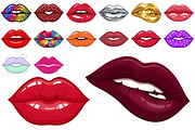 Lips Clipart, a Decorative Illustration by Forhadx5 (Thumbnail 7 of 11)