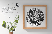 Woodland Wonders: 2 in 1 Graphic Set, a Decorative Illustration by rouxsupplyco (Thumbnail 22 of 32)