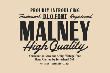 Malney Classic Font Duo