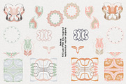 Art Deco Vector Pattern Set, a Texture Illustration by angelainthefields (Thumbnail 8 of 8)