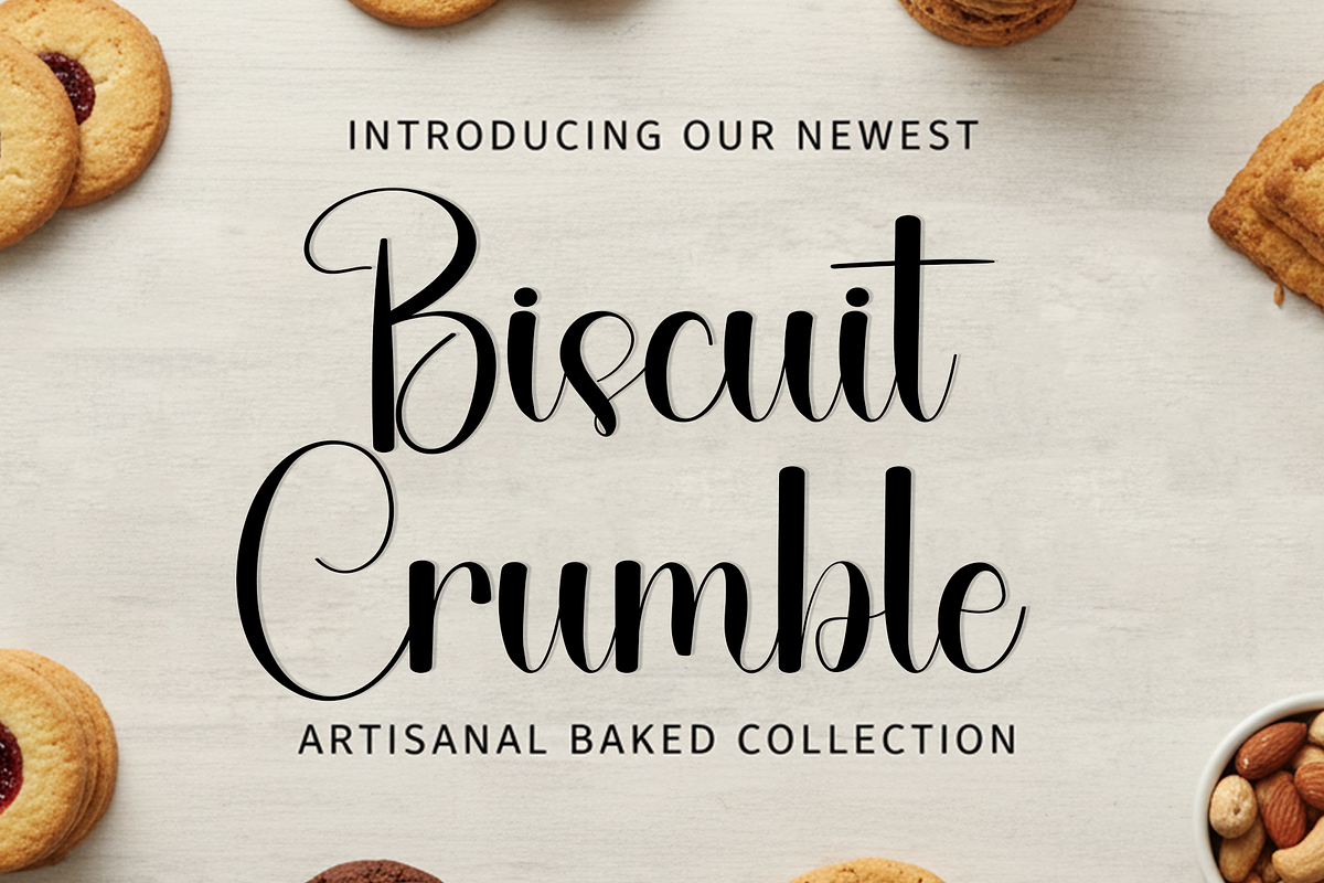 Biscuit Crumble, a Handwritten Font by InermediaSTUDIO (Photo 1 of 8)