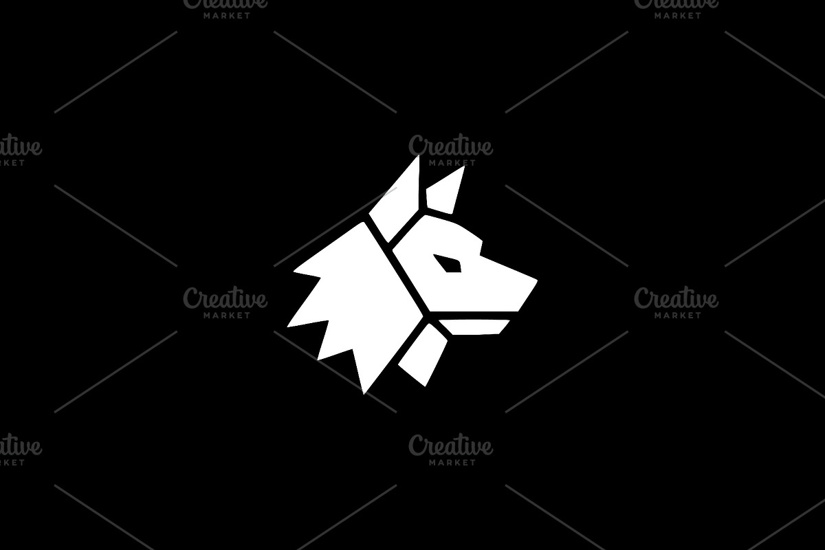 Wolf Head Vector Silhouette, an Animal Illustration by Vectorium Studio (Photo 2 of 4)