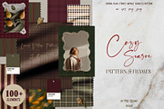100+ Cozy Season - Patterns & Frames, a Pattern Graphic by Mio Buono (Thumbnail 1 of 15)